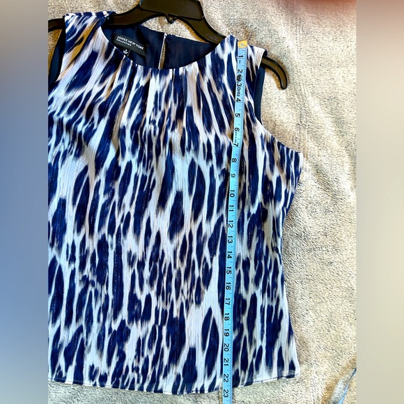 Jones New York Fully Lined Sleeveless Blouse size 8 - Picture 7 of 9